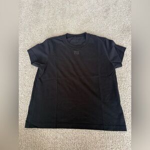 Alexander Wang puff logo shrunken tee in cotton jersey